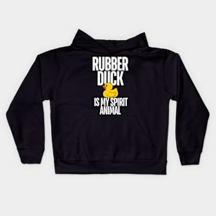 Rubber Duck Is My Spirit Animal Funny for Kids, Boys, Girl Kids Hoodie